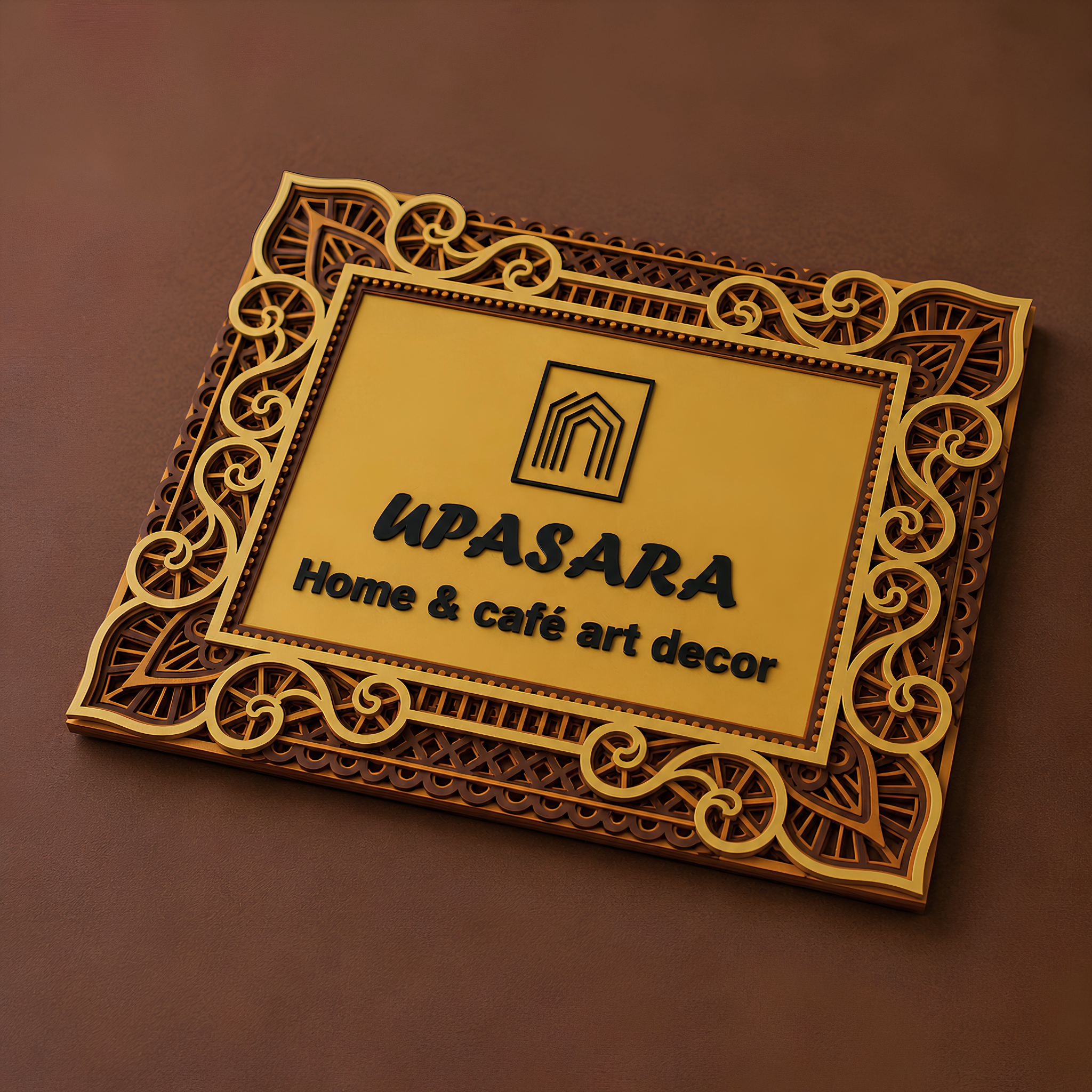 Mandala Name Plate